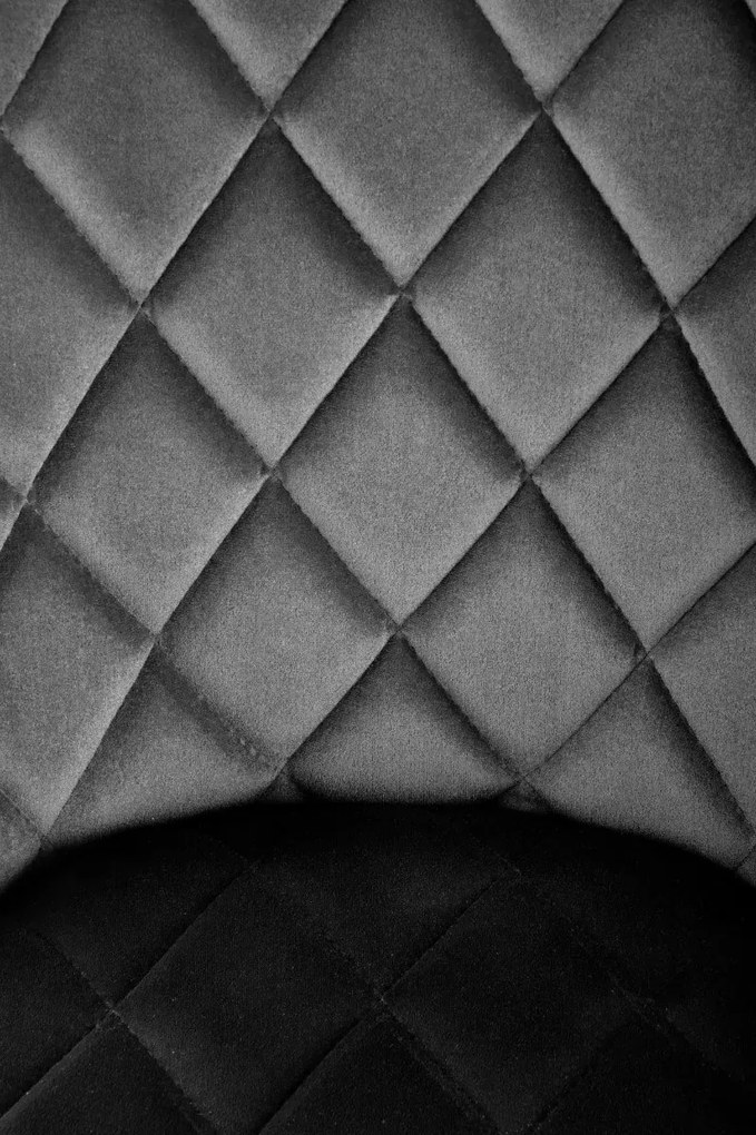 Krzesło tapicerowane K450 VELVET czarne HALMAR
