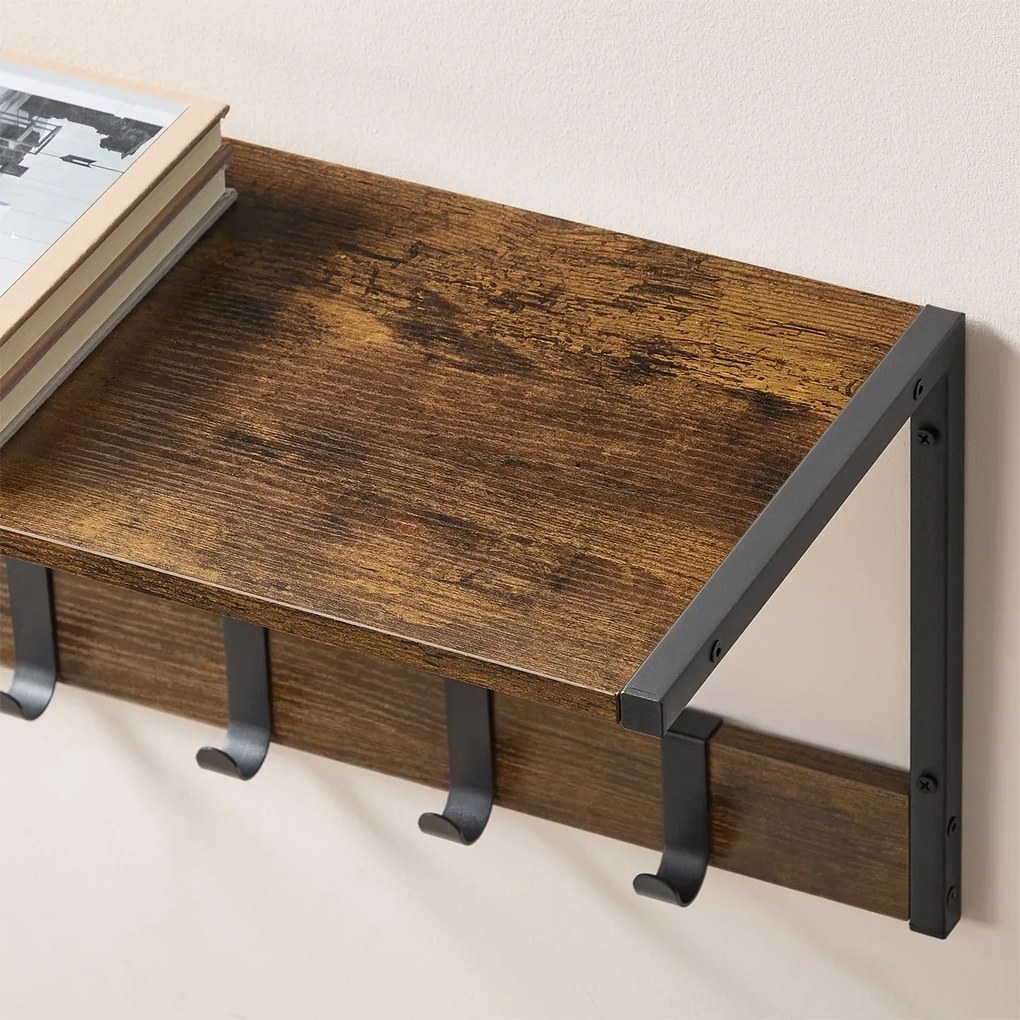 Zestaw półek ściennych E1083 OLW, stare drewno, 2szt.