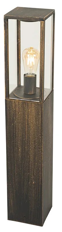 Zewnetrzna Stylowa lampa podłogowa ogrodowa antyczne złoto 80 cm IP44 - CharloisPrzemysłowy Oswietlenie zewnetrzne