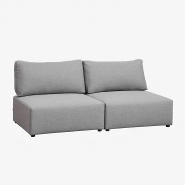 Sofa Modułowy 2-częściowy Z Tkaniny Kata Tkaniny Szary - Sklum