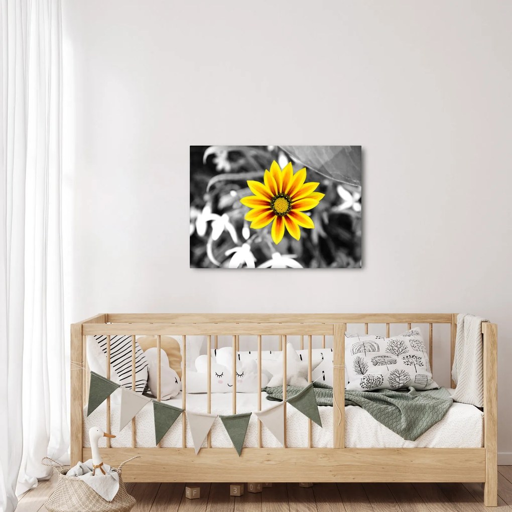 Obraz żółtego kwiatu (70x50 cm)
