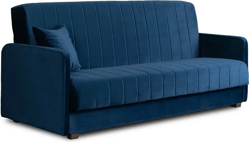 Granatowa elegancka sofa welurowa A7-N48