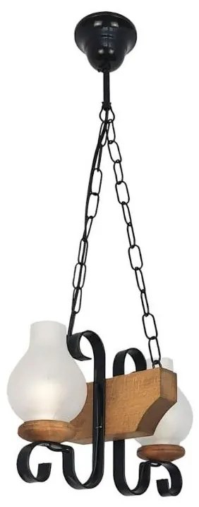 Brilagi - Żyrandol na łańcuchu QUEEN 2xE14/40W/230V buk