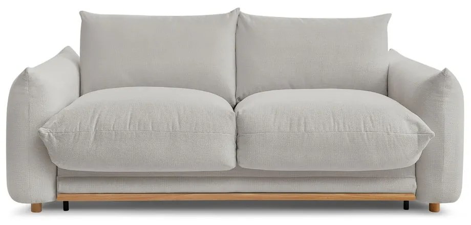 Jasnoszara rozkładana sofa 214 cm Ernest – Bobochic Paris