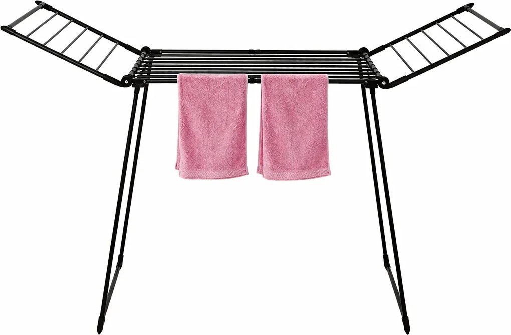 Czarna teleskopowa suszarka na pranie C0-N99