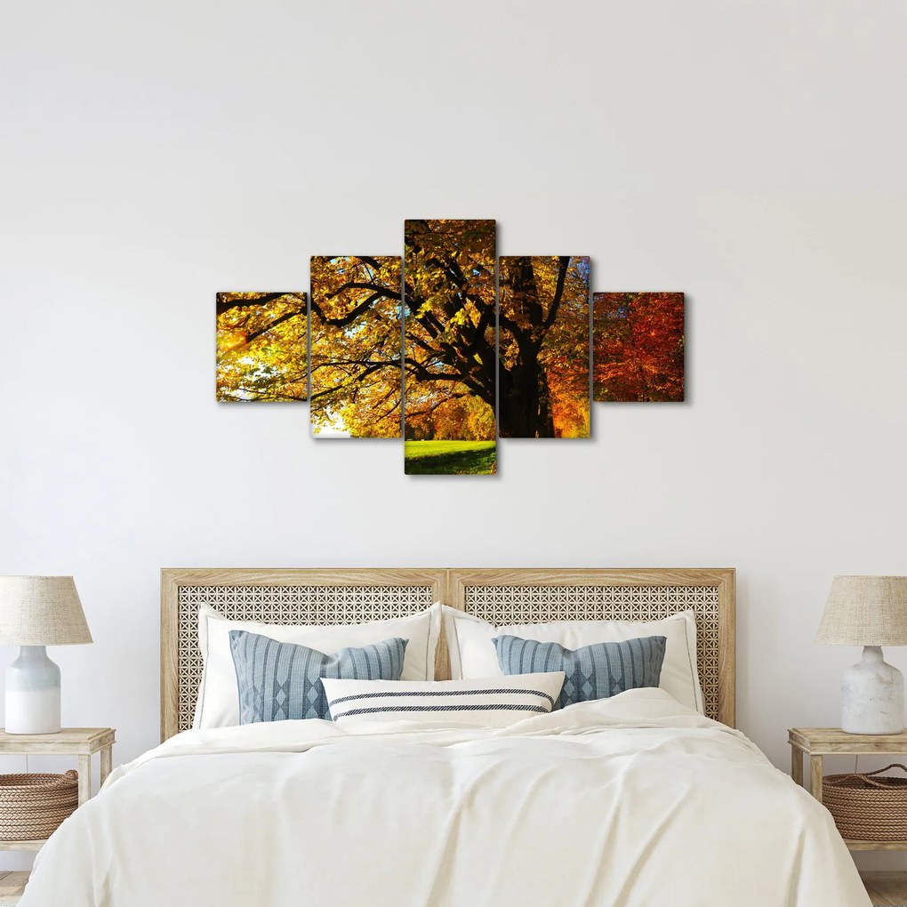 Obraz jesiennego drzewa (125x70 cm)