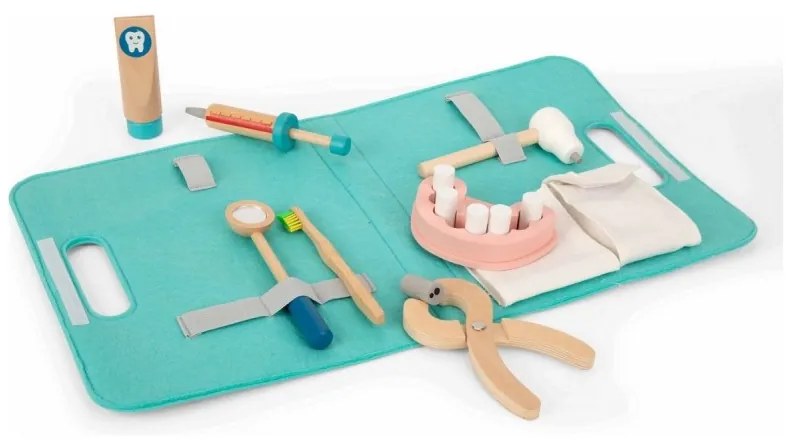 Tooky toy zestaw małego dentysty walizka lekarza 19 el. fsc