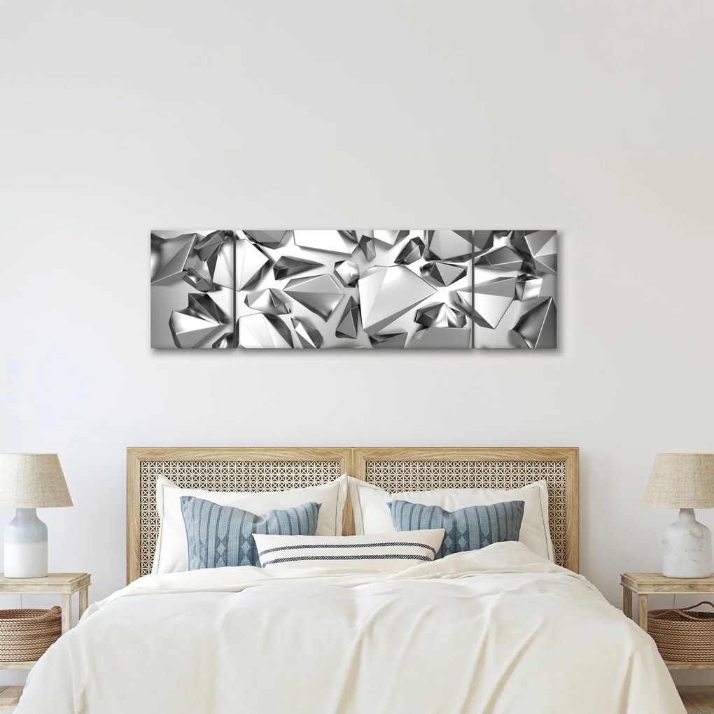 Obraz abstrakcji 3D (170x50 cm)
