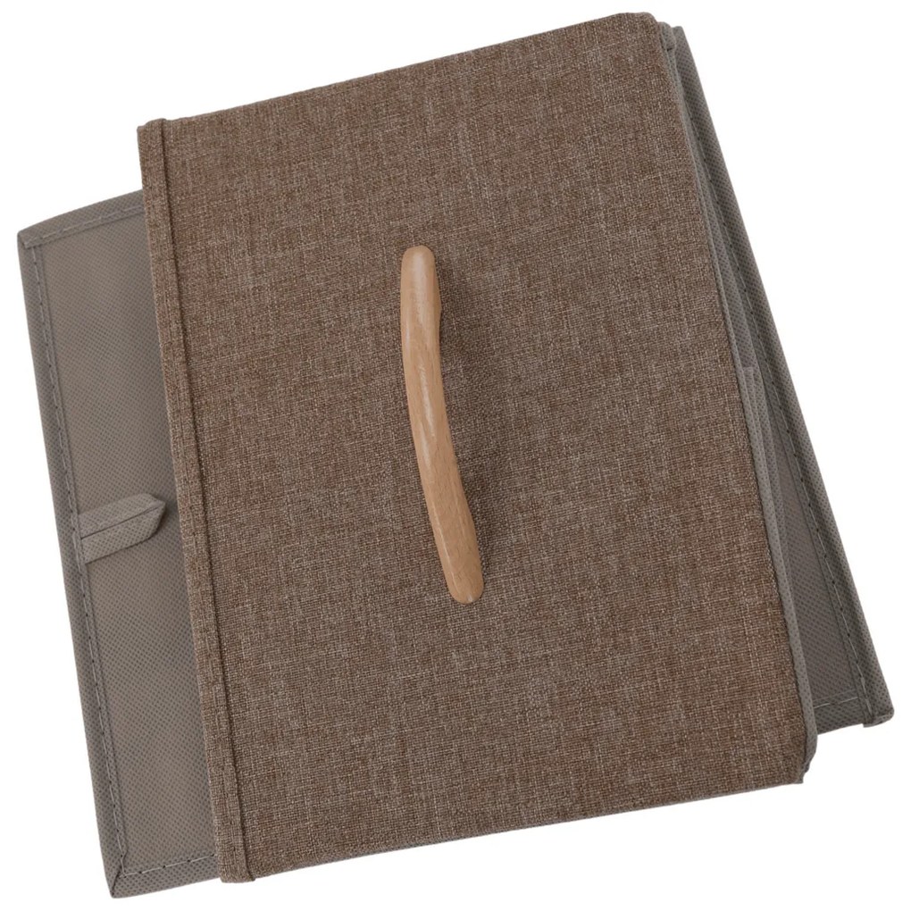 Komoda z szufladami z tkaniny HAZEL TYP 1, brązowy, L