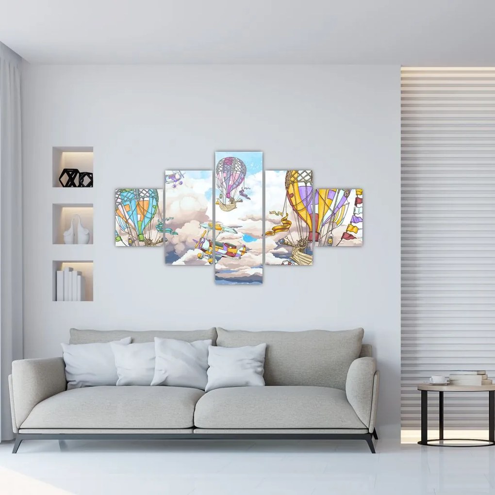 Obraz - Wyprawa w chmurach (125x70 cm)