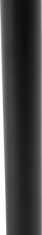 Klasyczna lampa stołowa czarna z czarnym kloszem 32 cm - Simplo