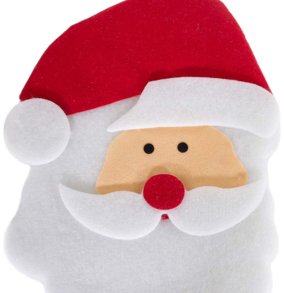 Ozdoba świetlna świąteczna, Mikołaj z napisem, 24 LED