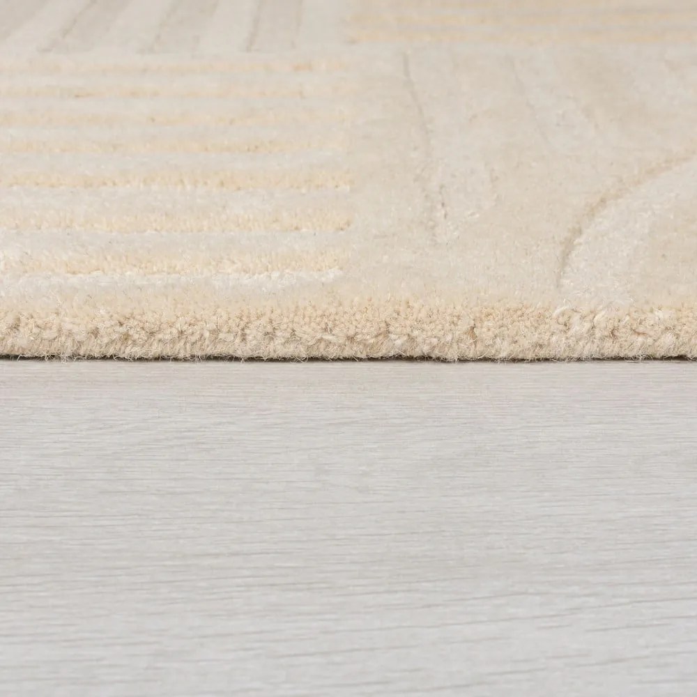 Beżowy okrągły dywan wełniany ø 160 cm Zen Garden – Flair Rugs