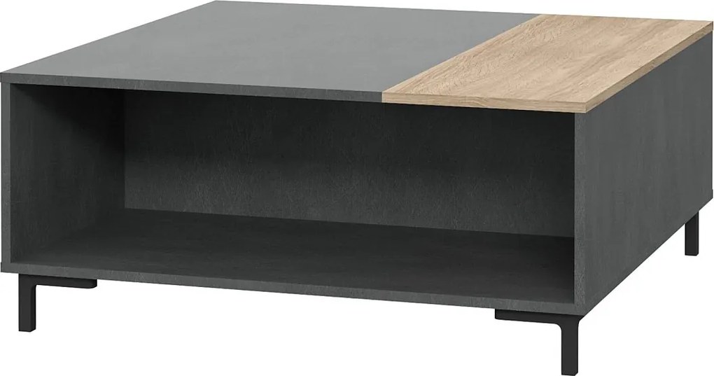 Stolik kawowy - MDF - Sonoma & Cement - GALACTIQUE