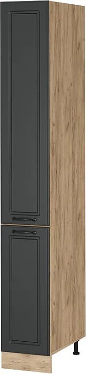 Szafka aptekarska antracytowy domek wiejski 30x57.2x206.8 r-line