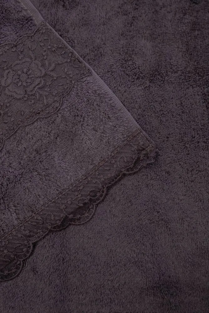 Damski szlafrok STELLA + ręczniki + pudełko XL Kremowy