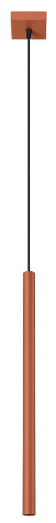 Lampa wisząca PASTELO 1 ochra czerwona SOLLUX LIGHTING