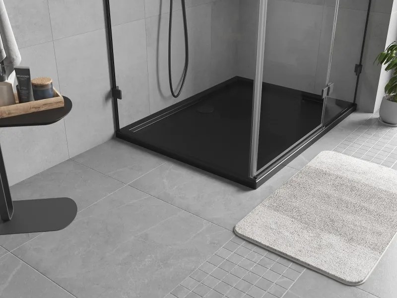 Mexen Flow brodzik prostokątny slim 100 x 90 cm, czarny mat - 46R709010
