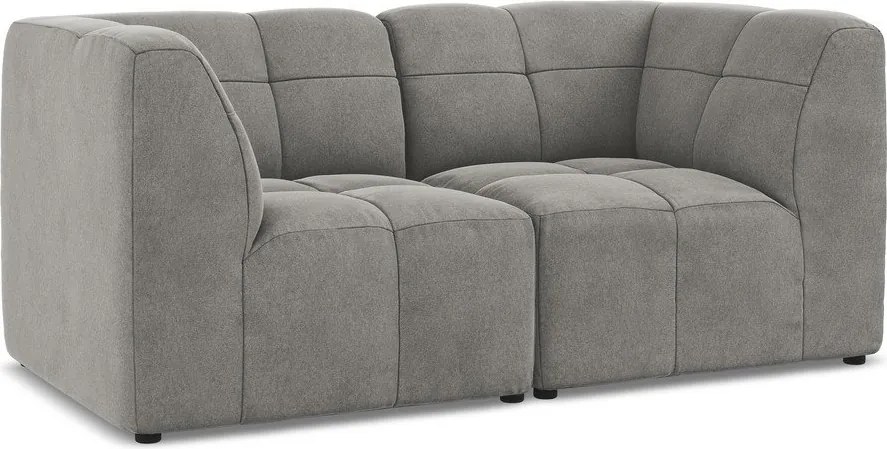 Szara aksamitna sofa 180 cm Aloha – Makamii