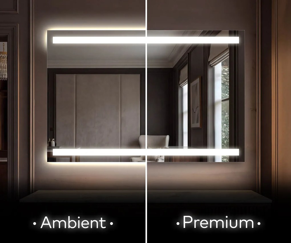 Lustro LED do Garderoby Ścienne Podświetlane L09
