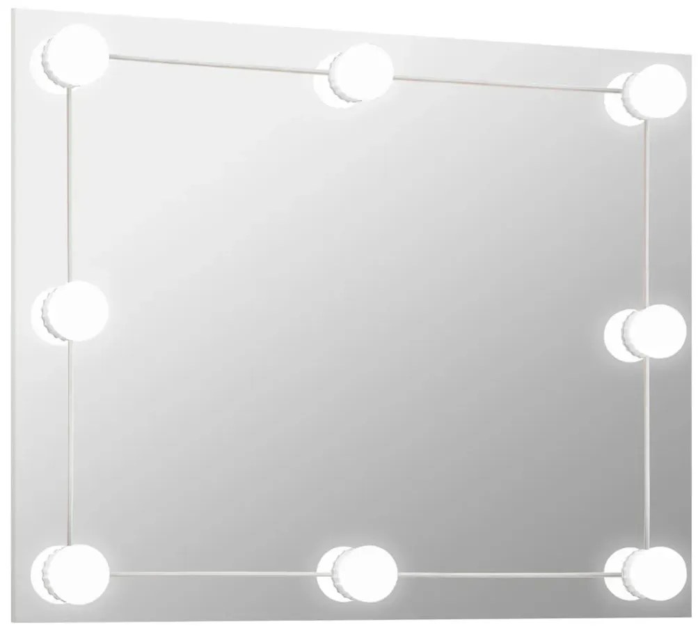 Nowoczesne wiszące lustro z oświetleniem LED 70x50 cm Foxton 13X