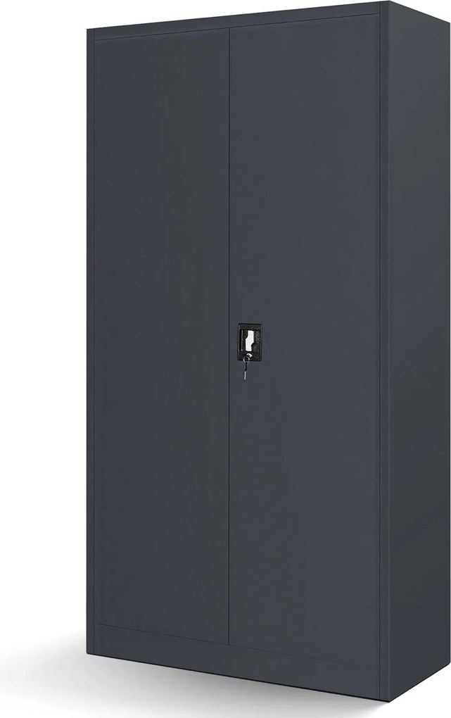 Metalowa szafa warsztatowa Bruno 92x50x185 cm, antracyt