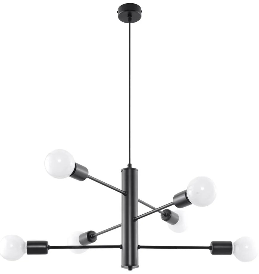 Czarna lampa wisząca Sollux Donato 6