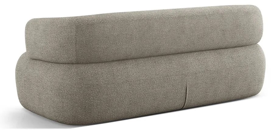 Jasnoszara sofa z materiału bouclé 178 cm Jenny – Micadoni Home