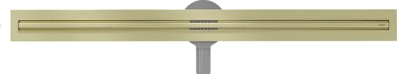 Mexen Flat 360° Slim odpływ liniowy obrotowy 100 cm, złoty szczotkowany - 1A41100