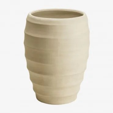 Donica Zewnętrzna Z Cementu Gabe Ø45 Cm - ↑70 Cm & Biały - Sklum