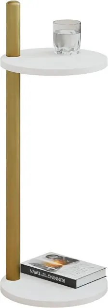 Biały stolik nowoczesny pomocniczy  H0-M98