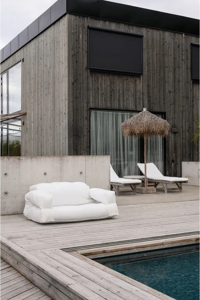 Beżowa sofa rozkładana odpowiednia na zewnątrz Karup Design OUT™ Hippo Beige