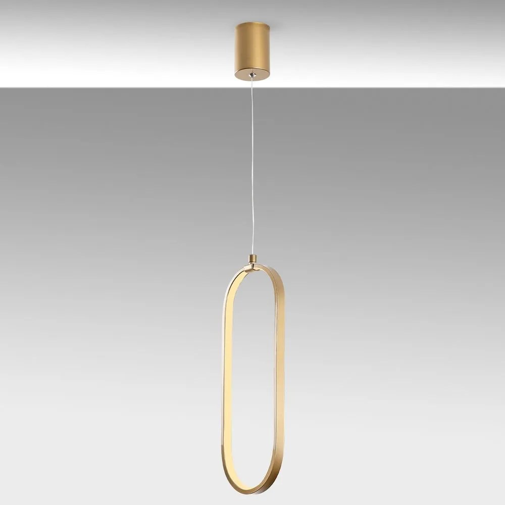 Lampa wisząca LED w kolorze złota Can – Opviq lights