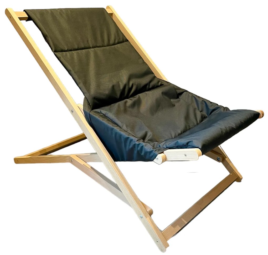 Leżak ogrodowy drewniany Gozo Premium grafit PATIO