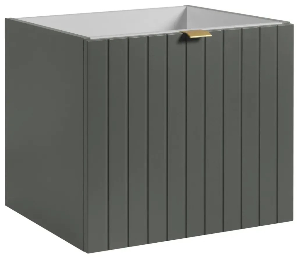 Szafka pod umywalkę HARMO 50 cm szaro-zielony półmat KROFAM