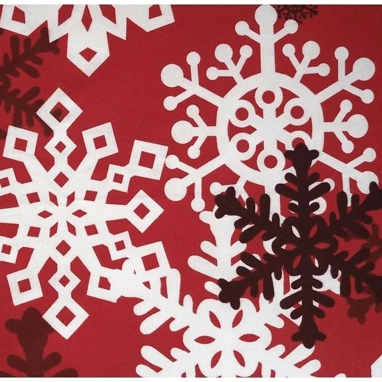 B.E.S. Petrovice Pościel flanelowa Czerwona zimowa bajka, 140 x 200 cm, 70 x 90 cm