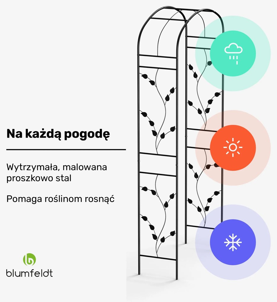 Blumfeldt FloraBelle Curve pergola łukowa do róż