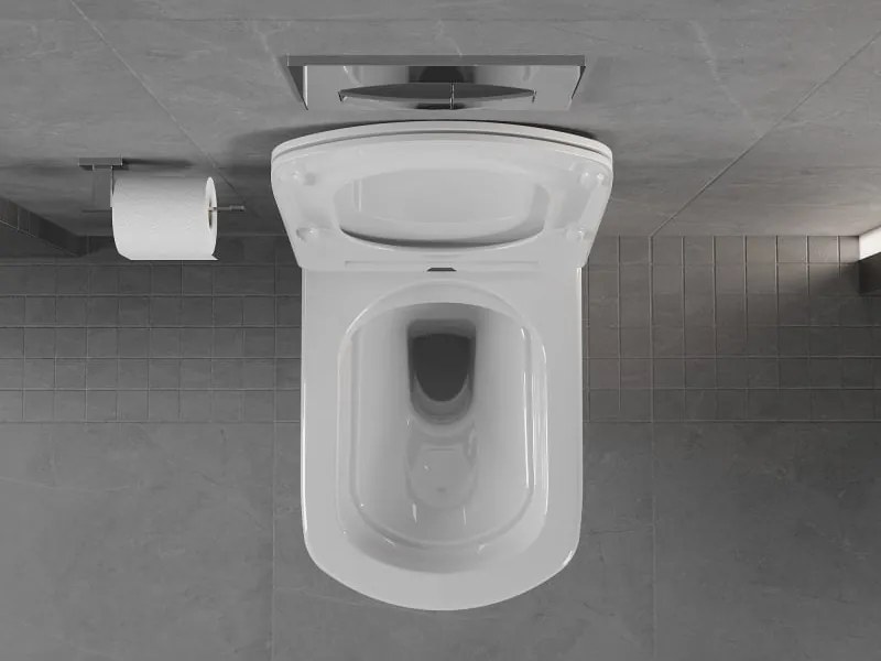 Mexen Vito miska wc Rimless z deską wolnoopadającą slim, duroplast, biała połysk - 30174000