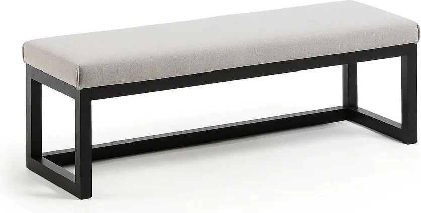 Czarno-szarobeżowa ławka Loya – Kave Home