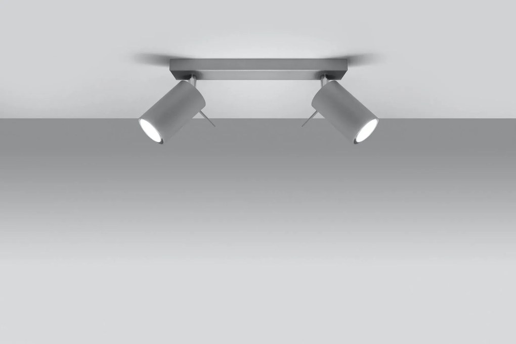 Minimalistyczny plafon LED E782-Sewo - szary