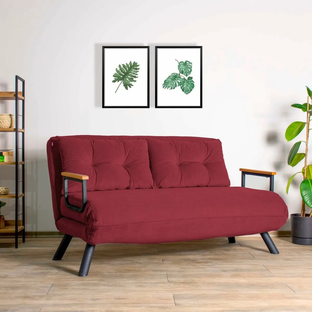 Sofa rozkładana Sando 2 Maroon
