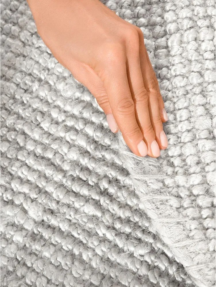 Jasnoszary okrągły dywan dwustronny tkany ręcznie z juty ø 200 cm Bouclé Jaipur – Hanse Home