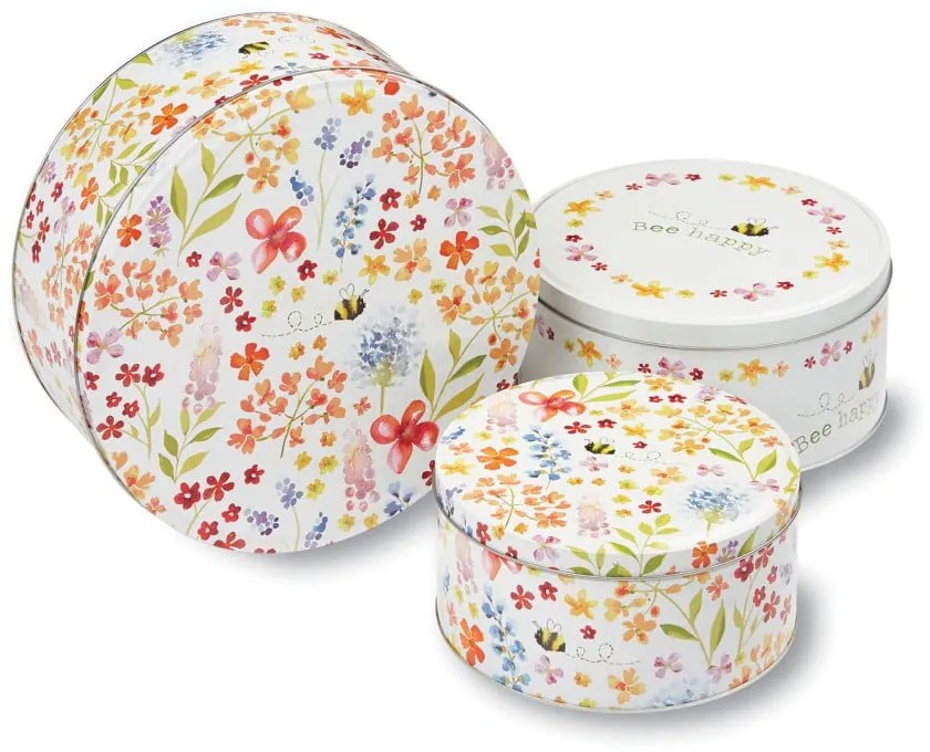 Stalowe pojemniki 3 szt. na ciastka – Cooksmart ®