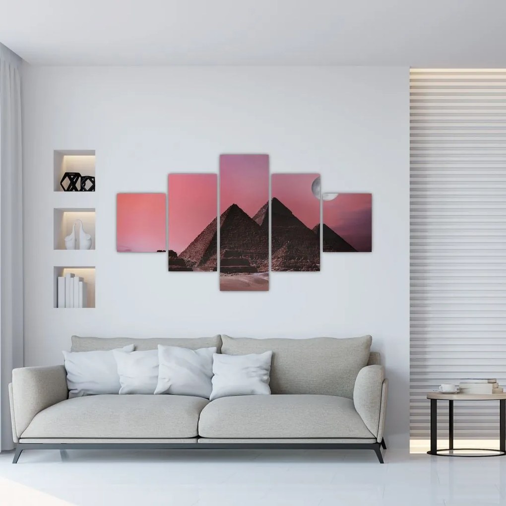 Obraz - Piramidy w Gizie, Egipt (125x70 cm)