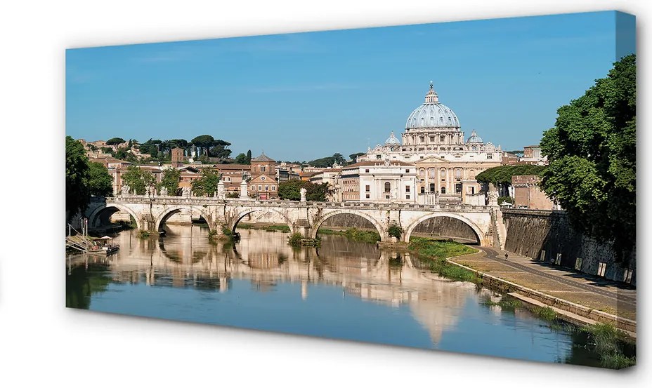 Obraz na płótnie Zabytkowe Mosty Rzymu