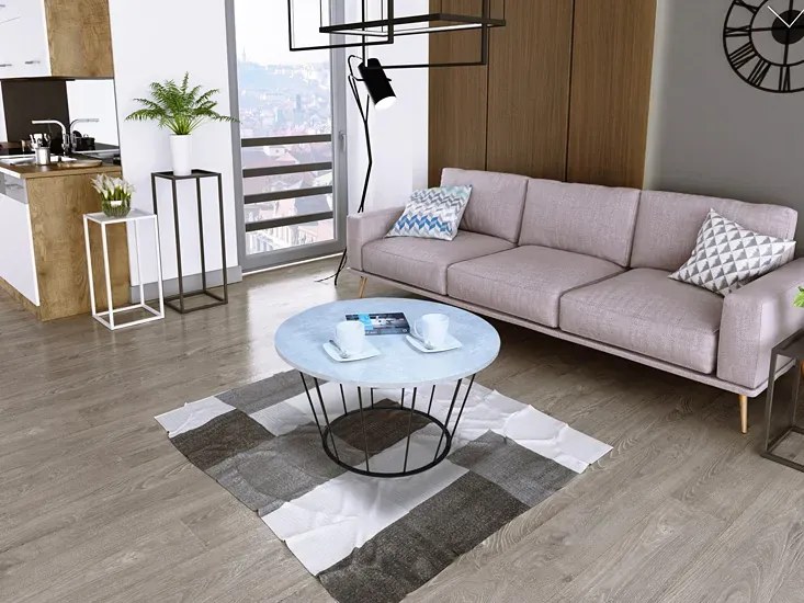 Industrialny stolik kawowy beton - Melbro 4X