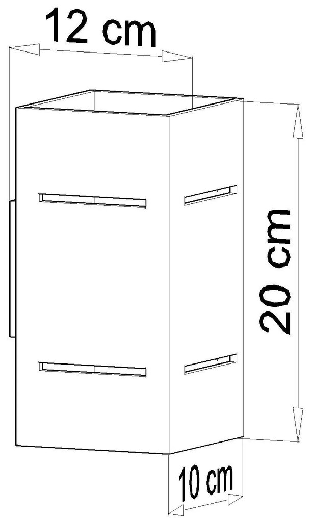 Minimalistyczny kinkiet LED E751-Blocci - biały