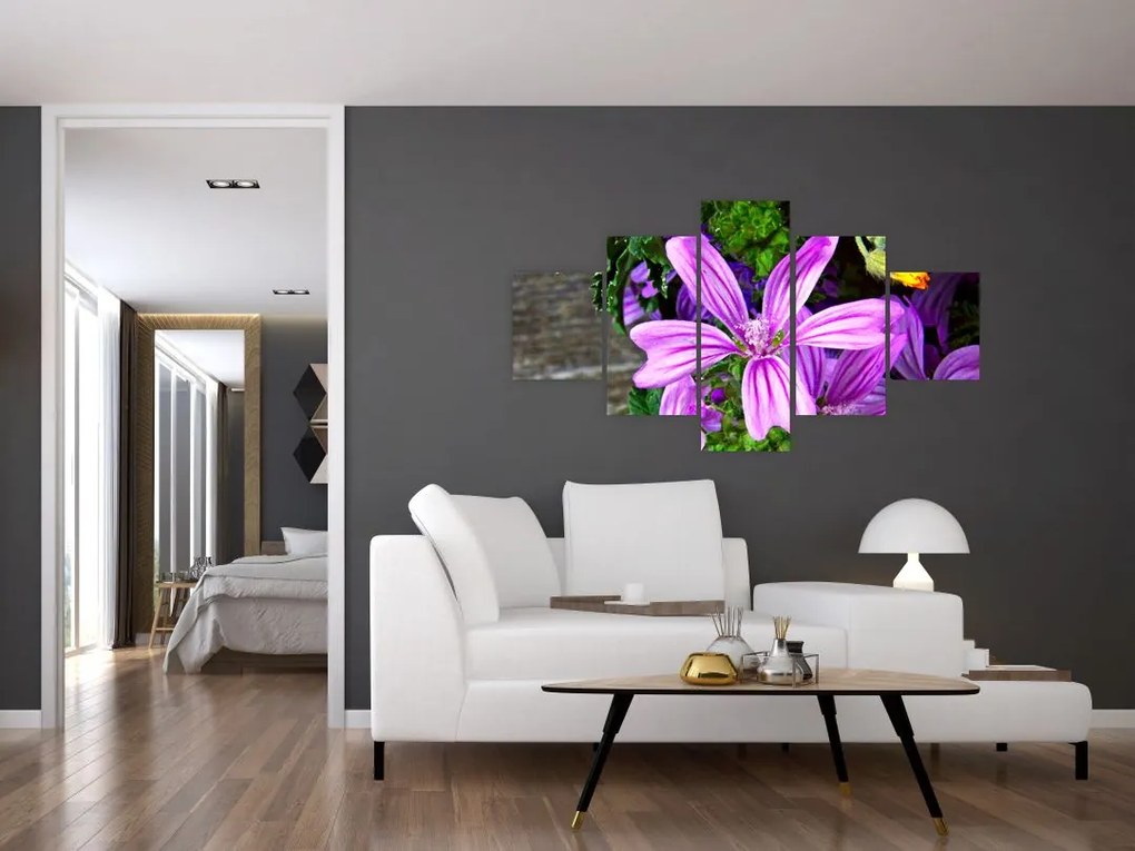 Obraz - kwiaty polne (125x70 cm)