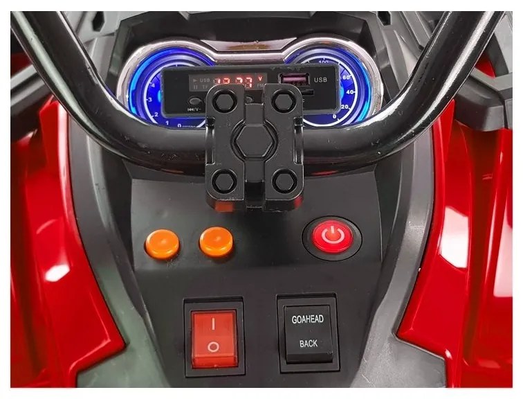 Quad na akumulator bdm0906 pompowane koła czerwony