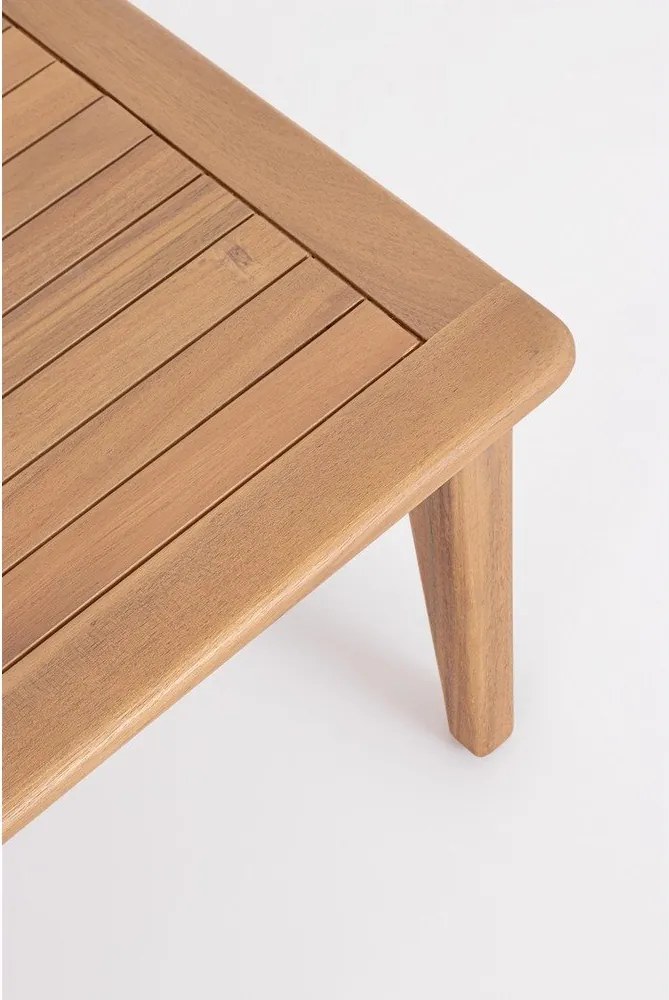 Zestaw mebli ogrodowych z litego drewna akacjowego w naturalnym kolorze dla 4 osób Danubio – Bizzotto